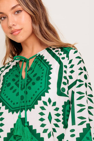 Printed Woven Mini Dress