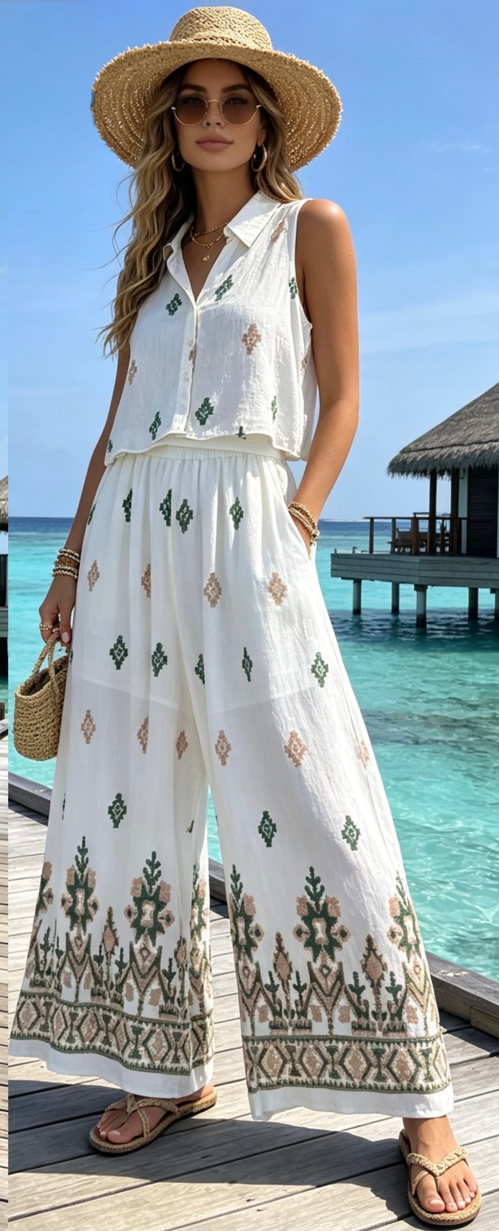 Print Palazzo Pant