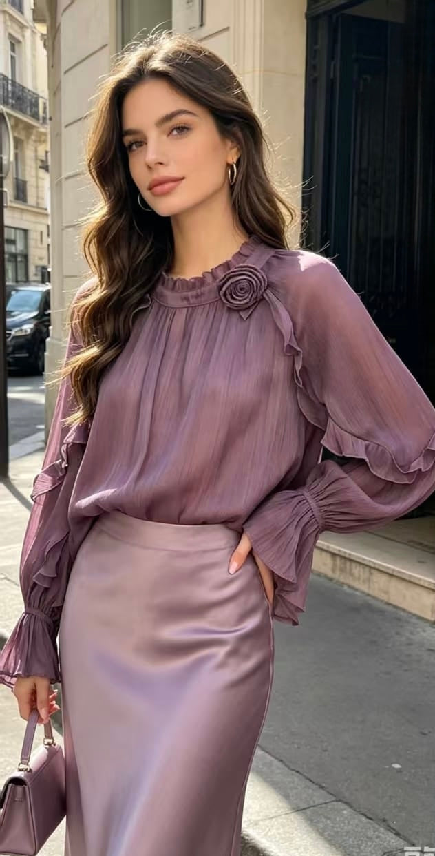 Long Sleeve Sheer Top