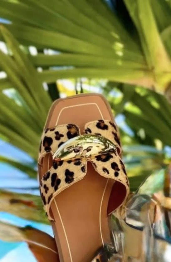Bottero Animal Print Flats