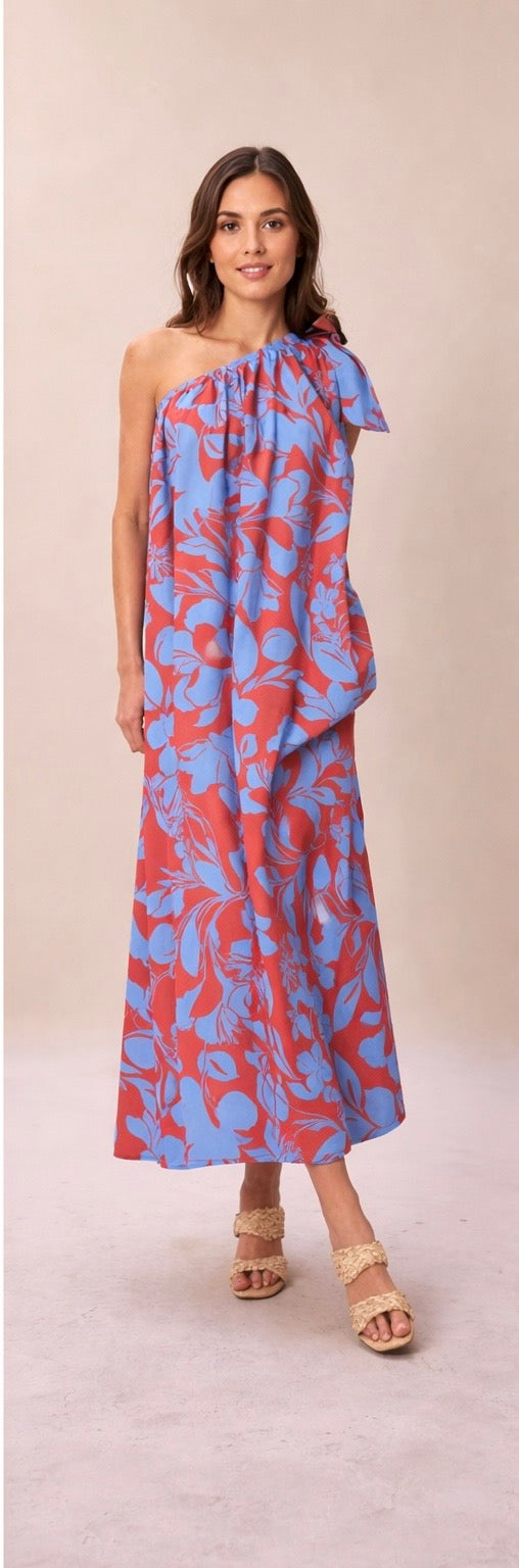 One Shoulder Maxi Dress