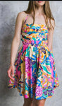 Printed Woven Mini Dress