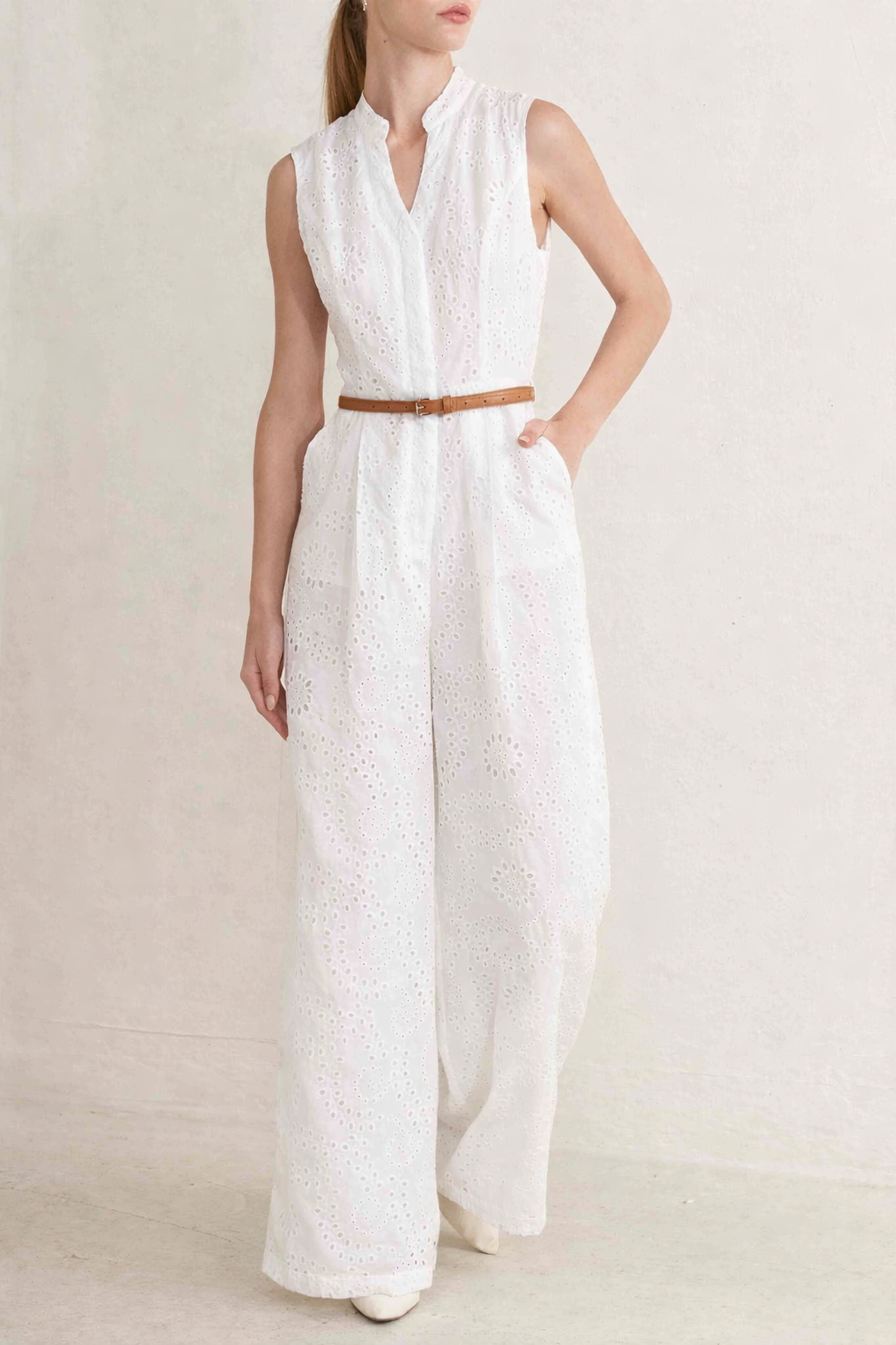 Eyelet Jumpsuit