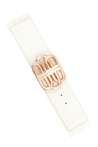 Geometric Buckle Elastic Belt