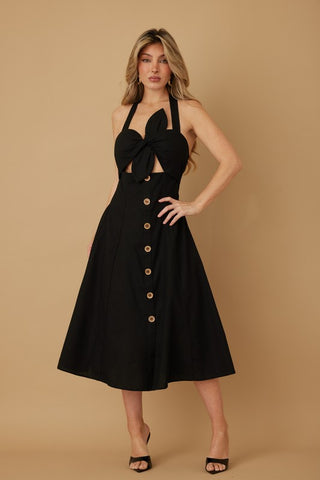 Flower Wrap Summer Dress