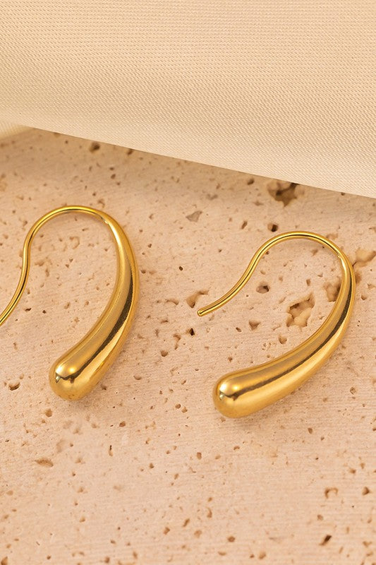 Stain Steel Water Drop Earrings