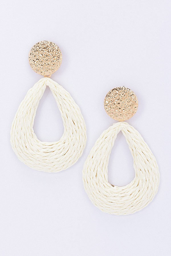 Metal And Paper Earring