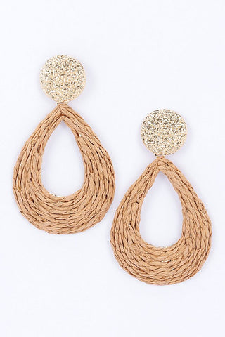 Metal And Paper Earring