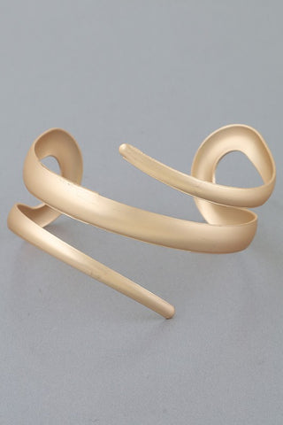 Matte Open Wrap Cuff Bracelet