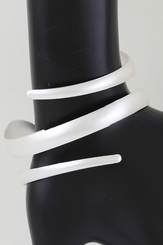 Matte Open Wrap Cuff Bracelet