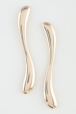 Modern Ripple Drop Earrings