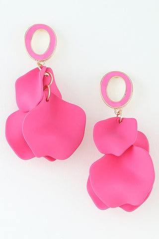 Abstract Petal Drop Earrings