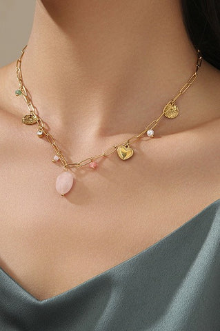 Charm Necklace-titanium Steel Non-tarnish