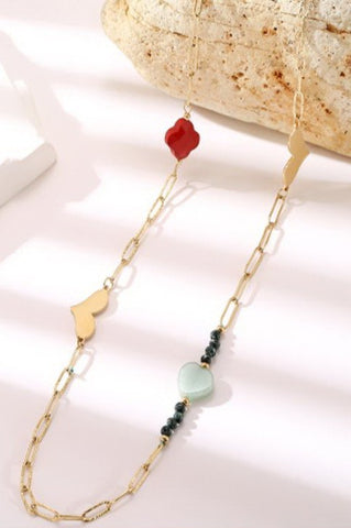18k Stainless Steel Tarnish Free Charms Necklace