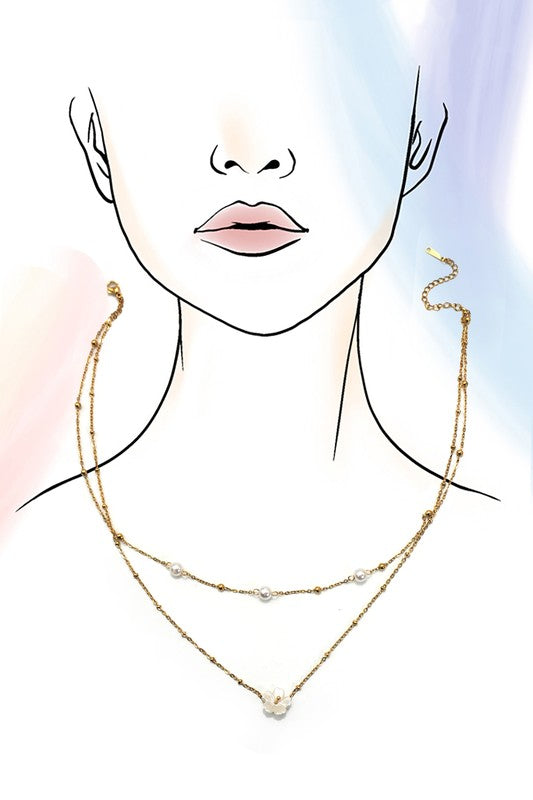 18k Stainless Steel Tarnish Free Layered Necklace