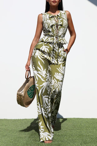 Smocked Top And Pants Set