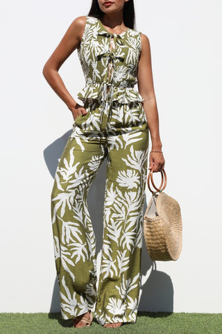Smocked Top And Pants Set