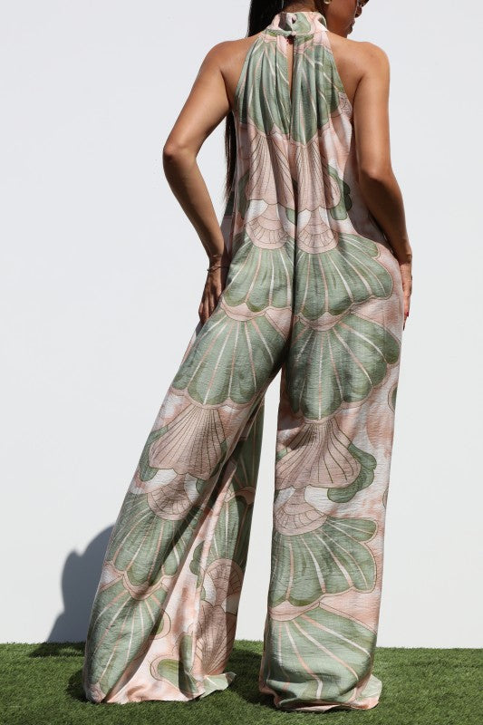 Printed Loose Fit Woven Jumpsuit