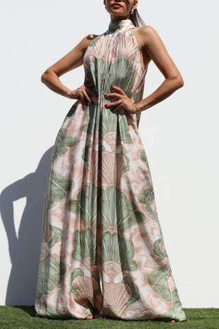 Printed Loose Fit Woven Jumpsuit