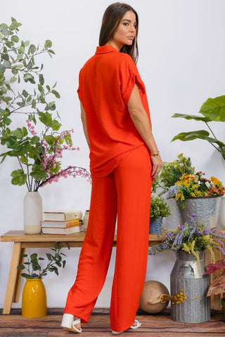 Two Pieces Shirt And Pants Set