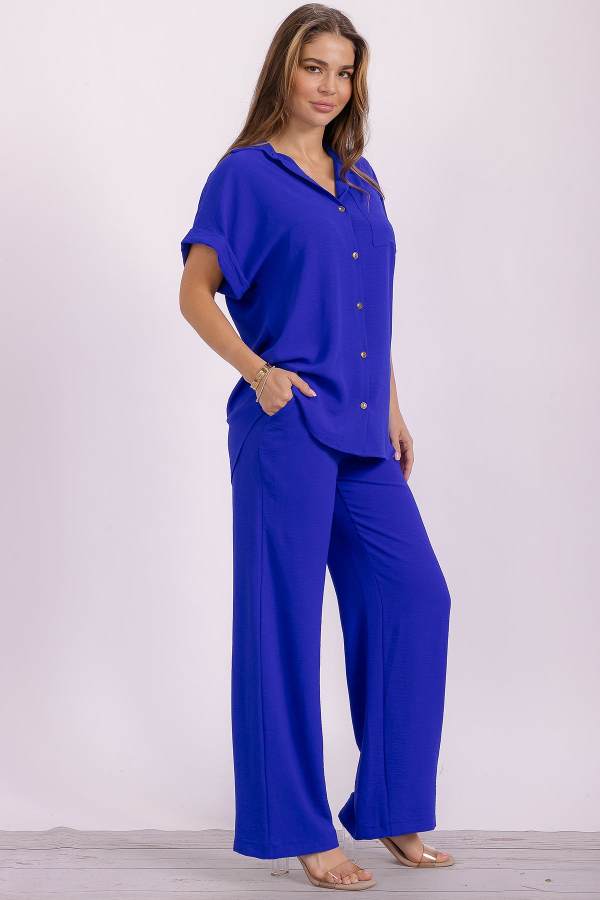 Two Pieces Shirt And Pants Set