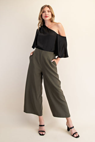 One Shoulder Cape Top