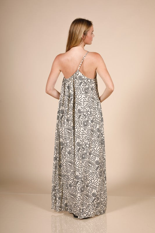 One Shoulder Maxi Dress