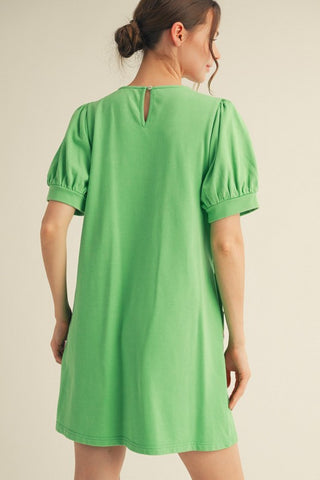 Raw Edge Flower Casual Dress