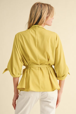 A Sash-style Belted Tunic Top
