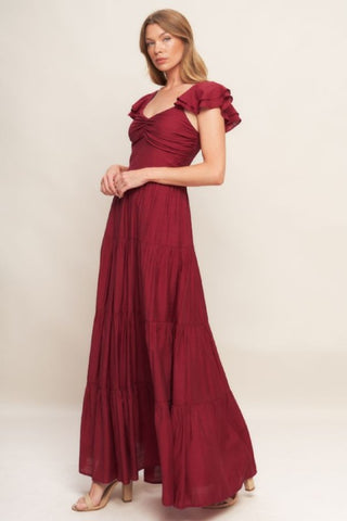 Solid Woven Ankle Dress