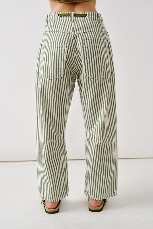 Barrel Denim Pants