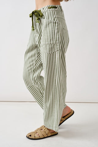 Barrel Denim Pants