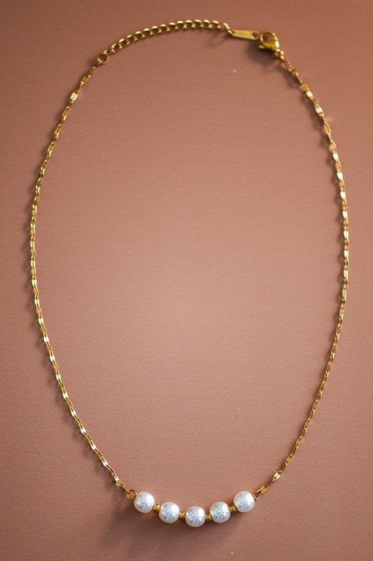 18k Gold Non-tarnish Stainless Steel Necklace