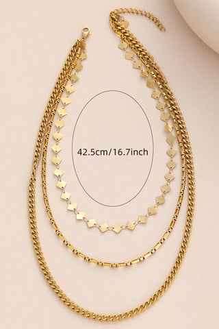 18k Non-tarnish Stainless Steel Chain Necklace