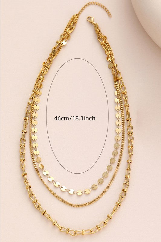 18k Non-tarnish Stainless Steel Chain Necklace
