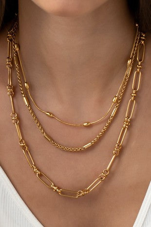 18k Non-tarnish Stainless Steel Chain Necklace
