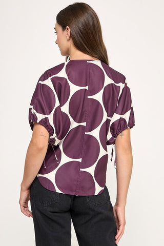 V Neck Graphic T Shirt