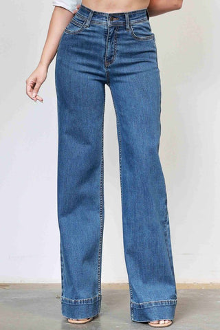 High-rise Wide Leg Jeans Vibrant
