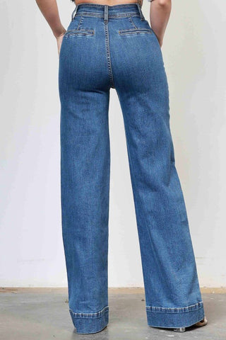 High-rise Wide Leg Jeans Vibrant
