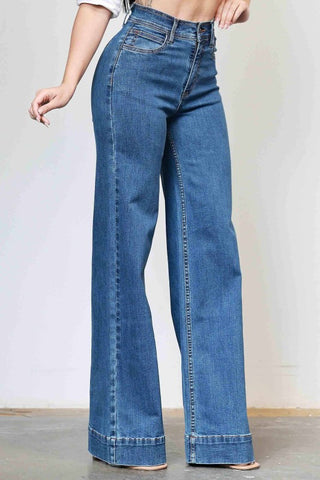 High-rise Wide Leg Jeans Vibrant