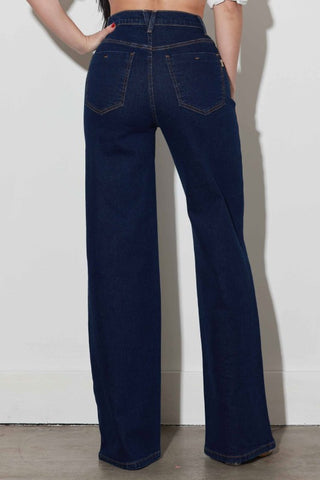 Vibrant High-rise Essential Wide Leg Jeans