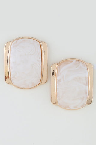 Modern Shiny Abstract Drop Earrings