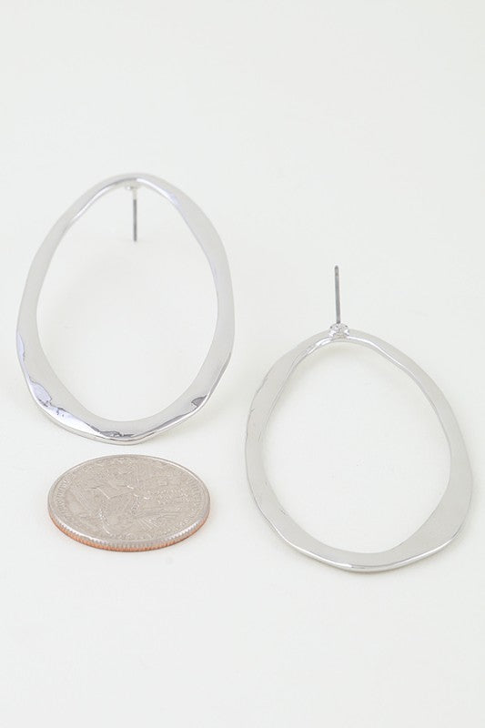 Modern Abstract Open Drop Earrings