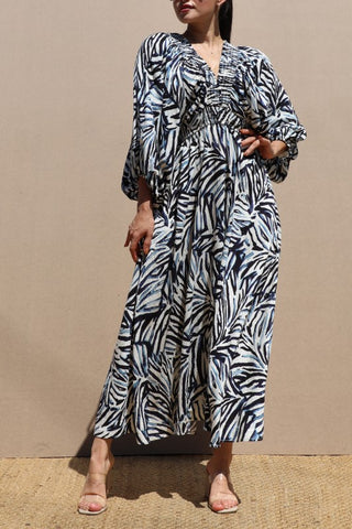 Loose Fit Woven Midi Dress