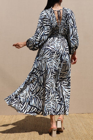 Loose Fit Woven Midi Dress