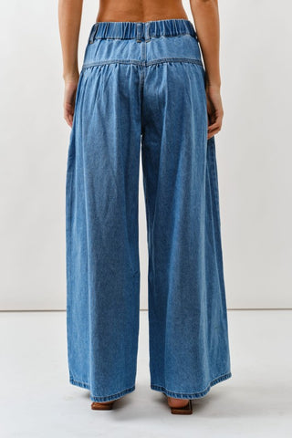 Front Button Down Flare Jeans