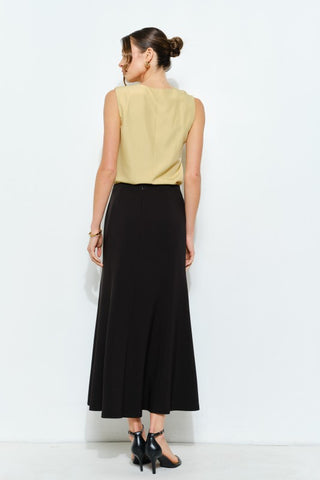 Asymmetric Drape Ring Detail Top