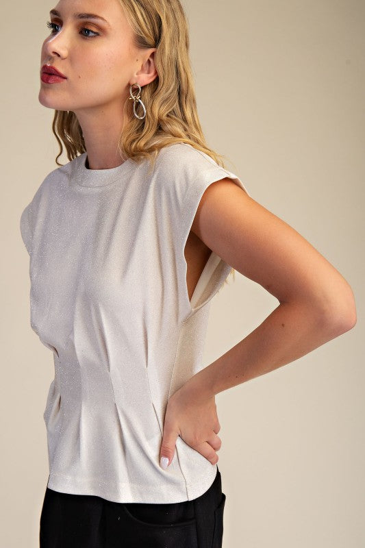 High Neck Sleeveless Top