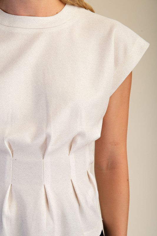 High Neck Sleeveless Top