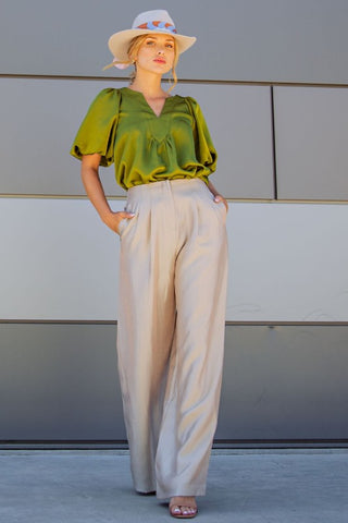 High Waist Wide Pants